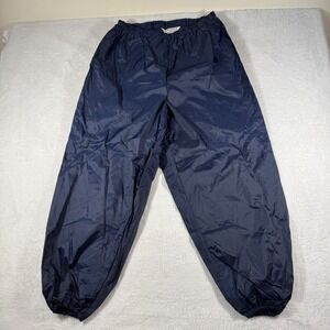 West Wind Windbreaker Pants Mens Large L Navy Blue Elastic Waist Track Jogger 16